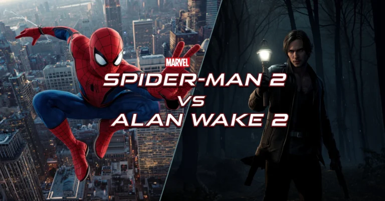 comparatif marvel’s spider man 2 vs alan wake 2 action survoltee ou thriller horrifique – qui va vous happer