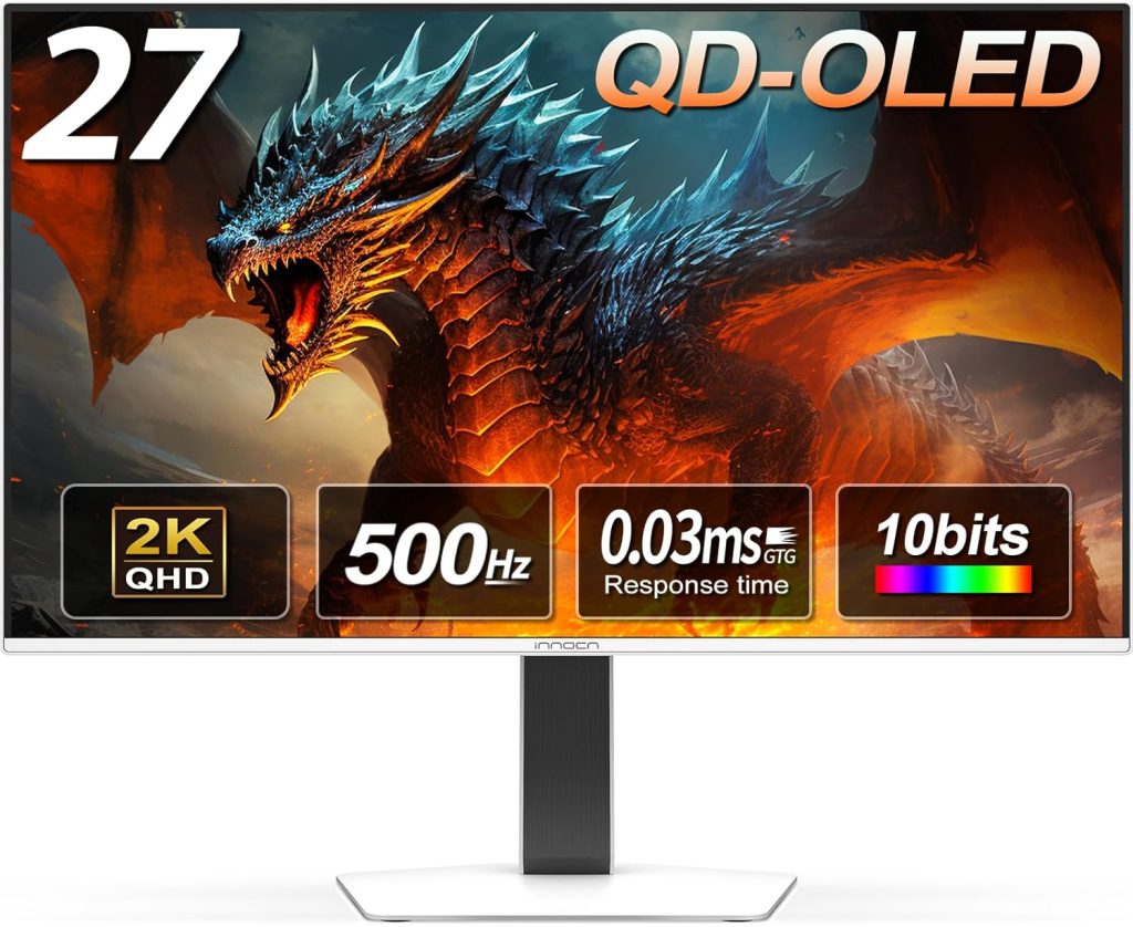 **ALT:**
High-speed monitor refresh rate comparison showing motion clarity differences between 60Hz and 500Hz displays.
